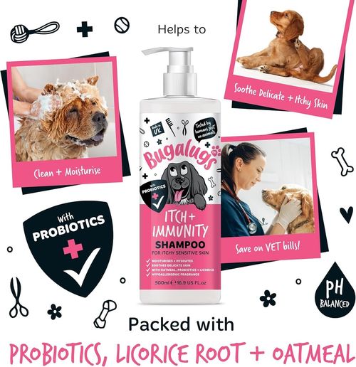 Bugalugs Itch & Immunity Dog Shampoo Sensitive Skin - Professional Pet Grooming — image 8