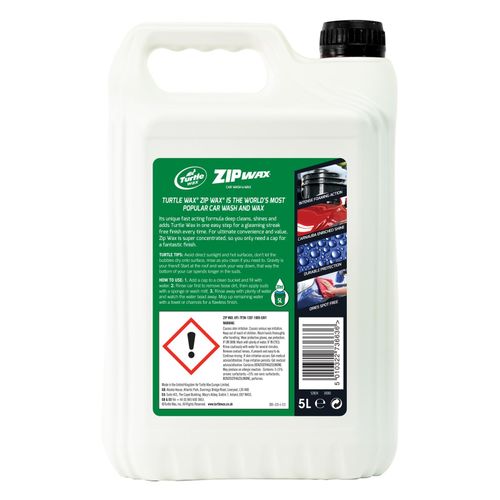 Turtle Wax Zip Super Concentrated Car Wash Shampoo & Wax Cleaning 2.5 Litre — image 2