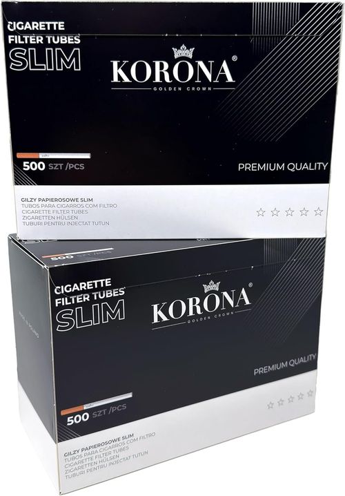 1 box of Korona sleeves STANDARD or SLIM 1,000 PIECES empty tubes per box — image 1