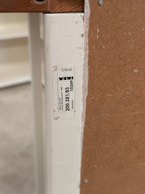 Ikea Visdalen Baby Changing Table White Brown with Storage — image 7