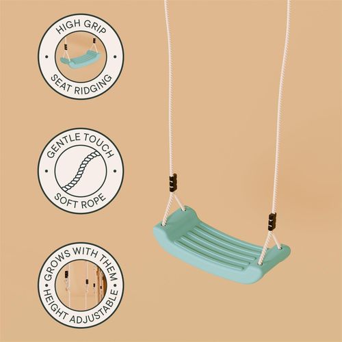 Double Wooden Swing Set With Climbing Wall - Boulder Brook I Waltons — image 7
