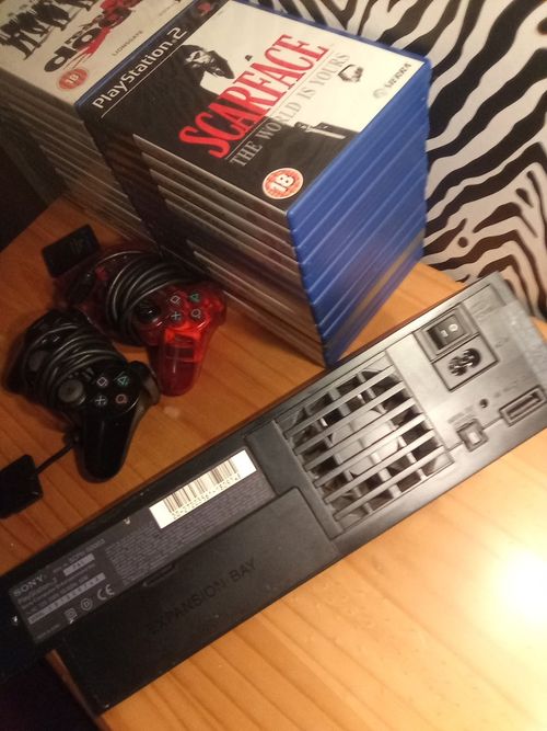 Sony PlayStation 2 PS2 PAL Console Bundle w/ Controllers, Memory Cards & Cables. — image 9