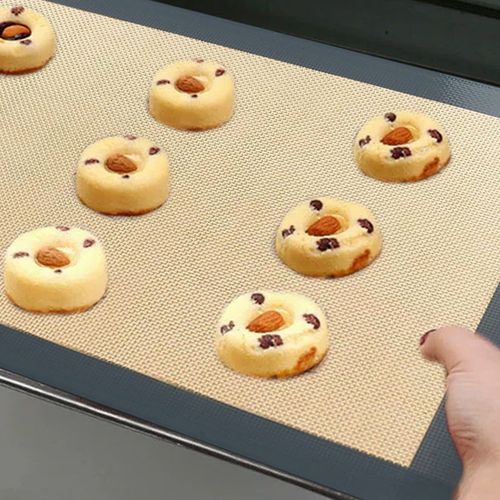 4Pcs Silicone Non Stick Baking Mat Set Sheet Tray Oven Liner Rolling Cake Mat — image 5