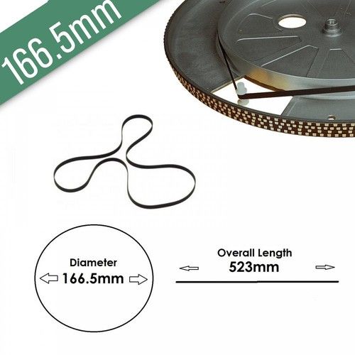 Replacement Turntable Record Player Drive Rubber Belts From 121mm to 210mm