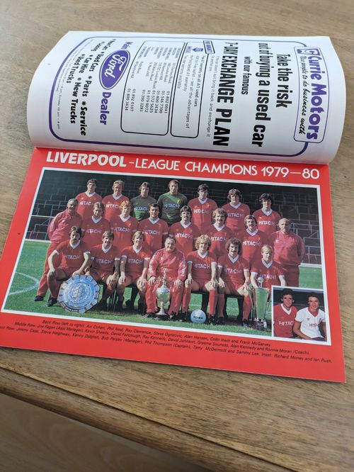 1980 Charity Shield Programme Liverpool V West Ham United Mint Condition  — image 6