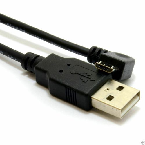 USB 2.0 A To RIGHT ANGLE MICRO B Data & Charging Cable  1m Lead — image 6