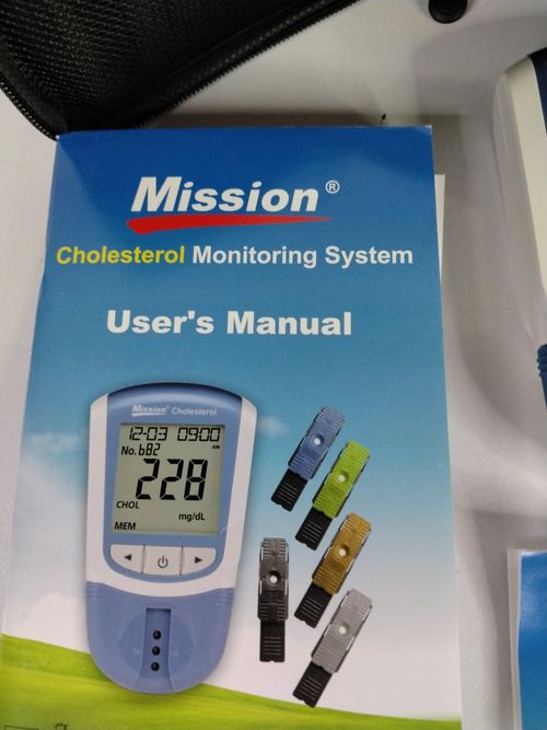 Mission Cholesterol Meter Digital Portable With User Manual — image 4