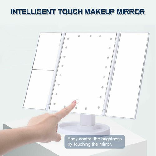 LED Folding Touch Screen Make up Mirror Magnifying Makeup Cosmetic Shaving 🎁 — image 4