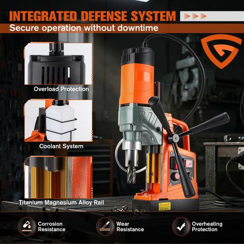 Electric Magnetic Drill Variable Speed Regulation Core Drilling Machine — image 7