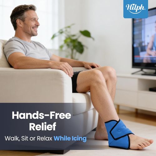 Hilph Ankle Ice Pack Wrap Reusable Cold Compress for Ankle Sprains Swelling Pain — image 4
