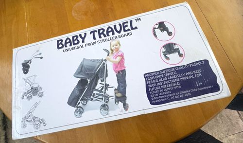 Baby Travel Universal Stroller Board Ride-On Buggy Pram Attachment, Black — image 1