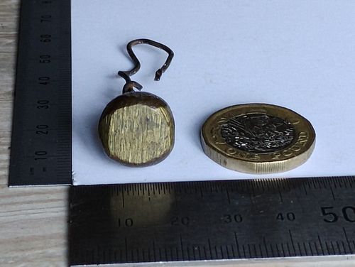 ANTIQUE BRASS/BRONZE BELL TONGUE — image 2