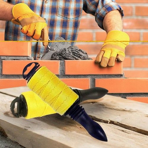 NEW 152M BUILDERS LINE ROPE STRING BUILDING BRICKLAYING BRICK HANDLE MEASURING