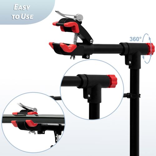 Bicycle Repair Stand, Three-Legged, Height-Adjustable, 360° Rotatable, Metal — image 6