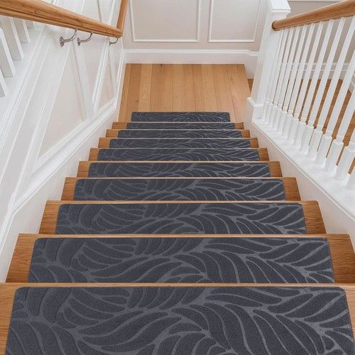 15Pcs Stair Pads Carpet Stair Treads Non Slip Adhesive Step Mats For Home Decor