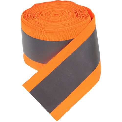High Visibility Orange Reflective Fabric Tape Durable Polyester for Outdoor Use — image 4