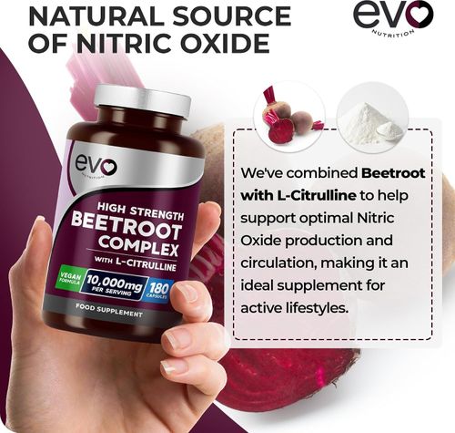 Beetroot Capsules 10000mg - High Strength Beetroot Supplement 180 Vegan Capsules — image 3