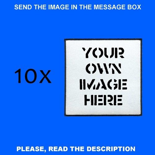 PATCHES CUSTOMIZE YOUR OWN IMAGES iron on adhesive backing punk rock metal goth