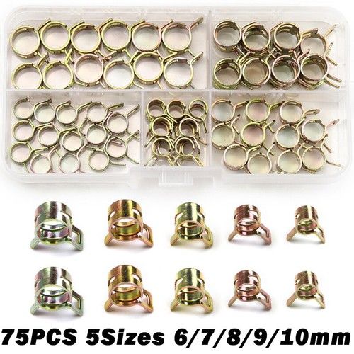 165/115PCS Spring Clips Fuel Hose Line Water Pipe Air Tube 6-22mm Clamps Pliers 