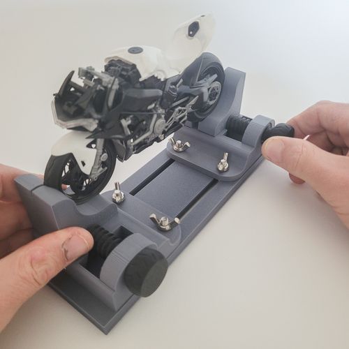 Motorcycle Model kit berth stand for 1/12 Scale Cradle Bike Adjustable build jig — image 9
