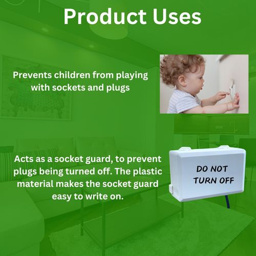 Socket Protector Cover (2 Pack) Double Gang Socket Cover Prevents Tampering — image 5