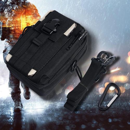 Tactical Waist Bag with Molle Pouch, EDC Utility Belt Bag for Hiking Camping — image 2