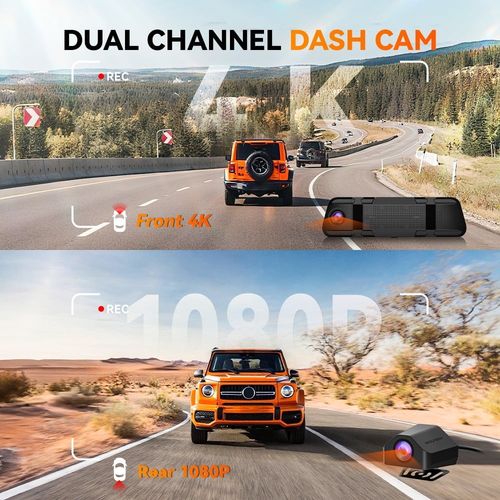 WolfBox M40lite 4K 10" Dash Cam With Touch Screen, G-sensor, Loop Recording — image 3