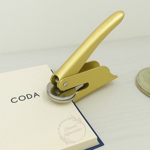 Personalised Book Embosser Library Stamp Gift for Book Lover Teacher Student