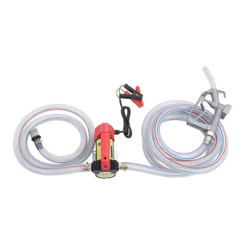 Diesel Transfer Pump Kit 12V 45L/min 200W Fuel Transfer Pump Kit w/Nozzle&Hoses — image 3