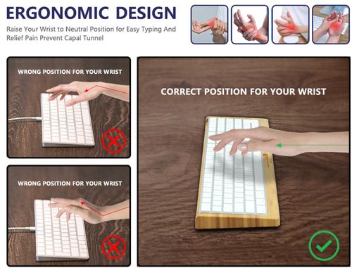 SAMDI Wood Keyboard Tray Holder Magic Keyboard with Numeric Keypad Custom — image 7