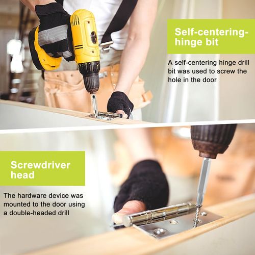 Door Hinge Routing Jig Stable Easy Installation Adjustable Door Hinge Router — image 6