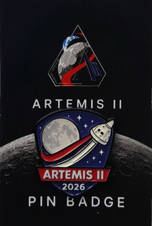NASA ARTEMIS II 2 2026 SPACE MISSION PIN BADGE