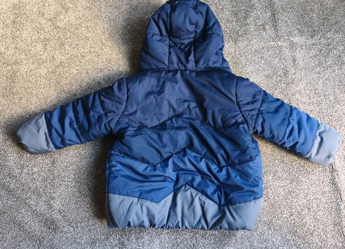 Baby Boys 12-18 Months Blue Warm Winter Hooded Coat Puffer Jacket  MotherCare
