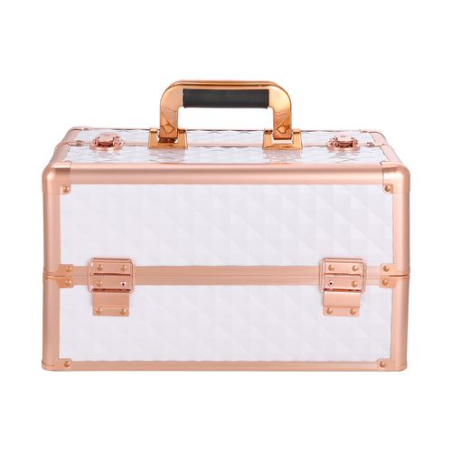 4 in 1 Makeup Trolley Case Vanity Cosmetic Hairdressing 2 Drawer Case on Wheels — image 18