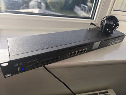 MikroTik Wired Ethernet Router RB201 1UiAS-RM RouterBoard 1U Inc Rack Ears