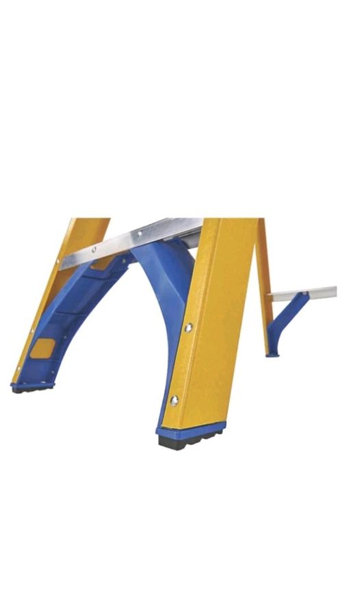 Fibreglass 1.12m Step Ladder 4 Step Swingback A Frame Anti-Slip Tread Support — image 3