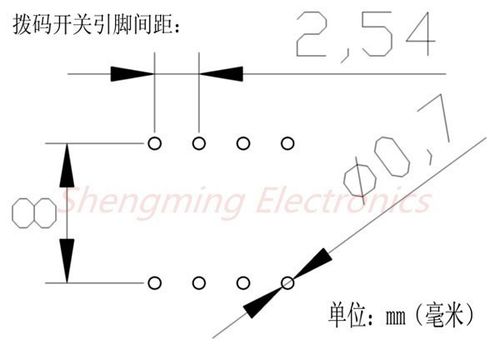100PCS Slide Type Switch Module 1-Bit 2.54mm 1 Position Way DIP-2 Red Pitch — image 2