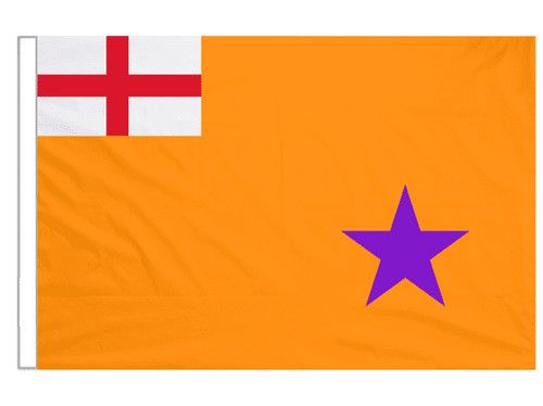 Orange Order Boyne Standard Sleeved Courtesy Flag ideal for Boats 45cm x 30cm