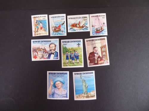 Boy Scouts/Famous People, Excellent Slg. unc. Series, blocks + special block series — image 2