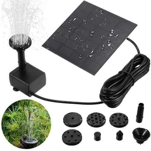Solar Pond Pump Power Fountain Submersible Water Garden Pool Feature Kit Panel — image 18