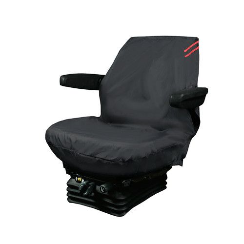 Auto Choice Heavy Duty Tractor Seat Cover - Red Detailing