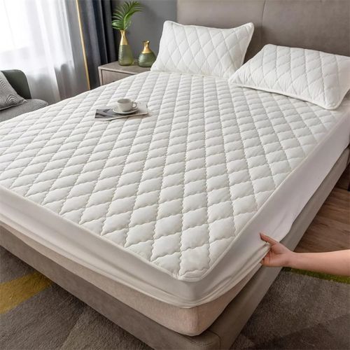 Extra Deep Quilted WATERPROOF Mattress Protector Anti-allergic Fitted bed Cover — image 1