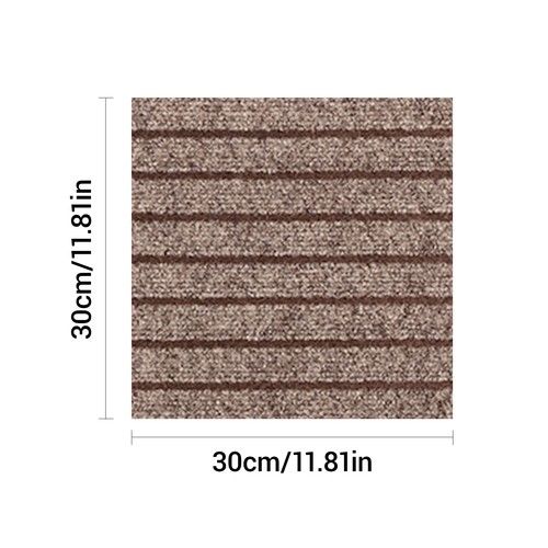 10-50Pcs Self Adhesive Carpet Tiles 30CM x 30CM Easy to Peel & Stick Floor Tiles