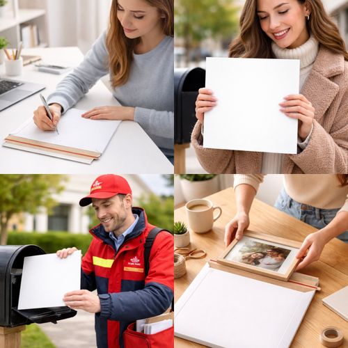 12" Vinyl Record Cardboard Mailers Peel & Seal White LP Shipping Boxes | 5N-100N — image 7
