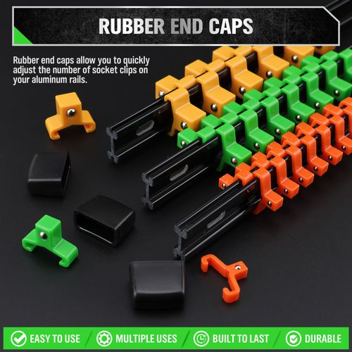 18pcs Organizer Socket Holder 1/4" 3/8" 1/2" Premium Quality Socket Rail Holder — image 4