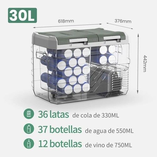 Alpicool NLS Car Fridge Freezer 20L 30L  12V Portable Compressor Camping, UK