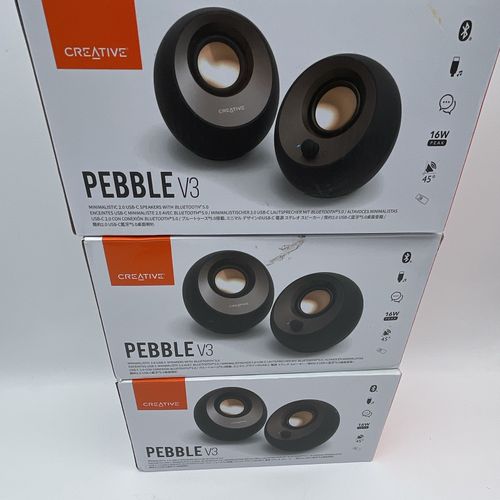 Creative Pebble V3 2.0 Computer Speakers USB-C Bluetooth USB Powered Black — image 3