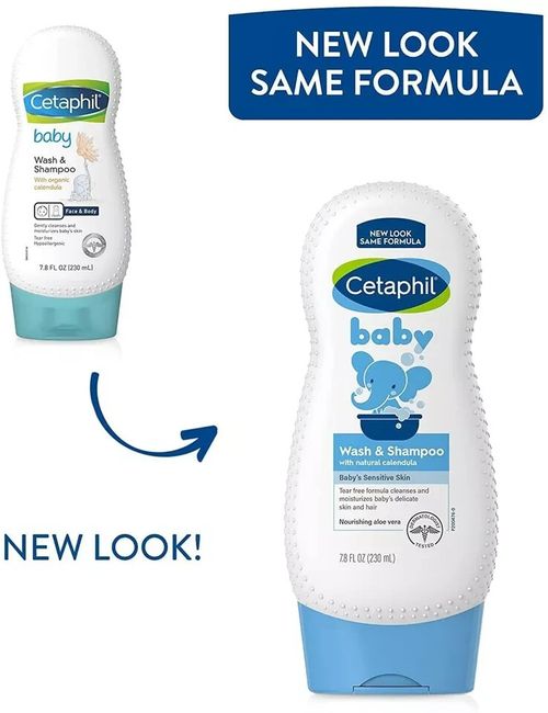 Cetaphil Baby Shampoo and Body Wash with Organic Calendula - 4 PACKS LOT — image 6