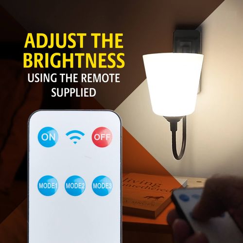 Battery-Operated Wall Light with Remote Control Wireless Rotatable Lamp — image 7