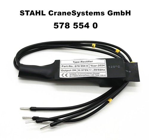578 554 0 STAHL CraneSystems GmbH Brake Rectifier Module 5785540 575V 2A 50/60Hz
